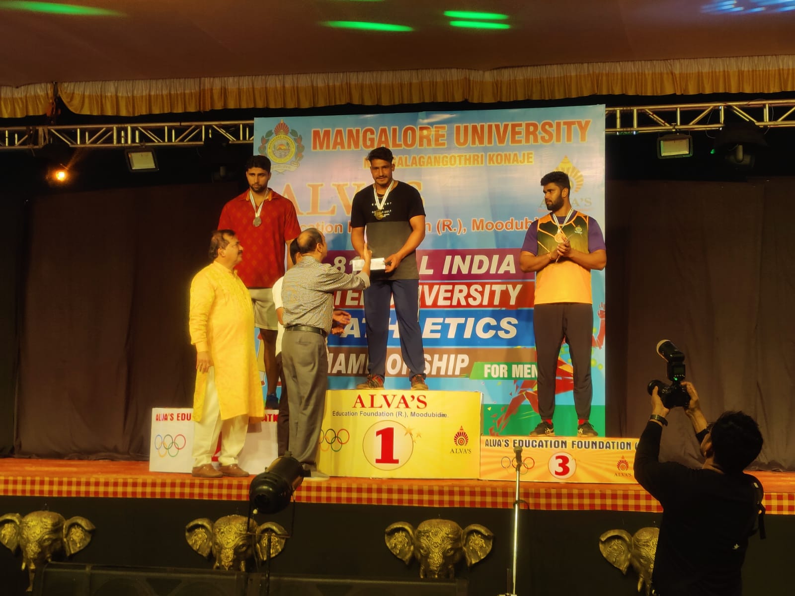 All India Inter-University Athletics 2022 : Students Vikas Dhaka Brought Glory to College by Winning Gold Medal in Discus Throw