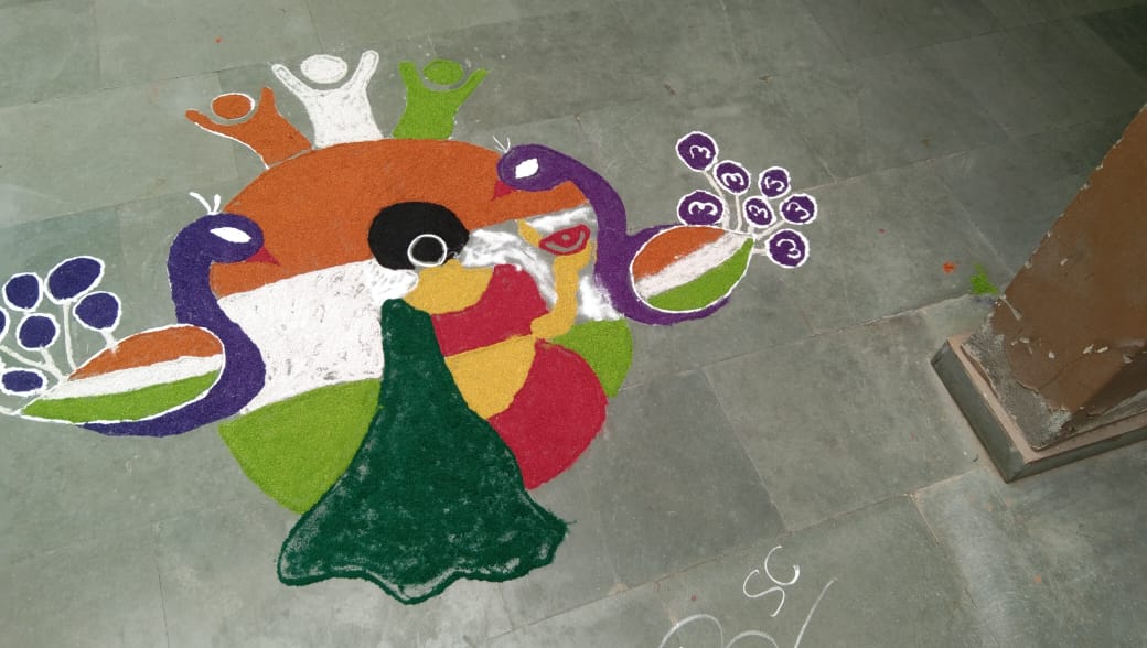 Rangoli Competition by Department of Commerce