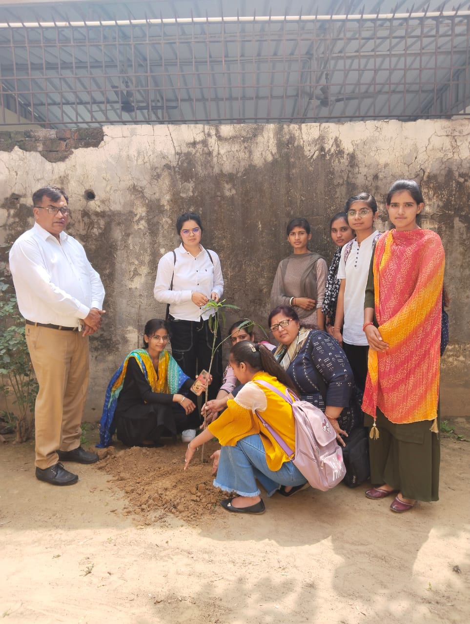 Tree Plantation in Girls Hostel