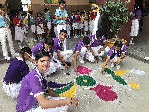 Rangoli competition (14-10-2017)