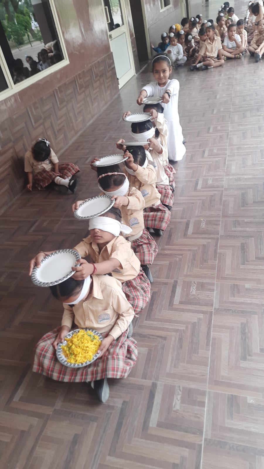 Build and improve concentration, balance and senses Activity done by UKG students
