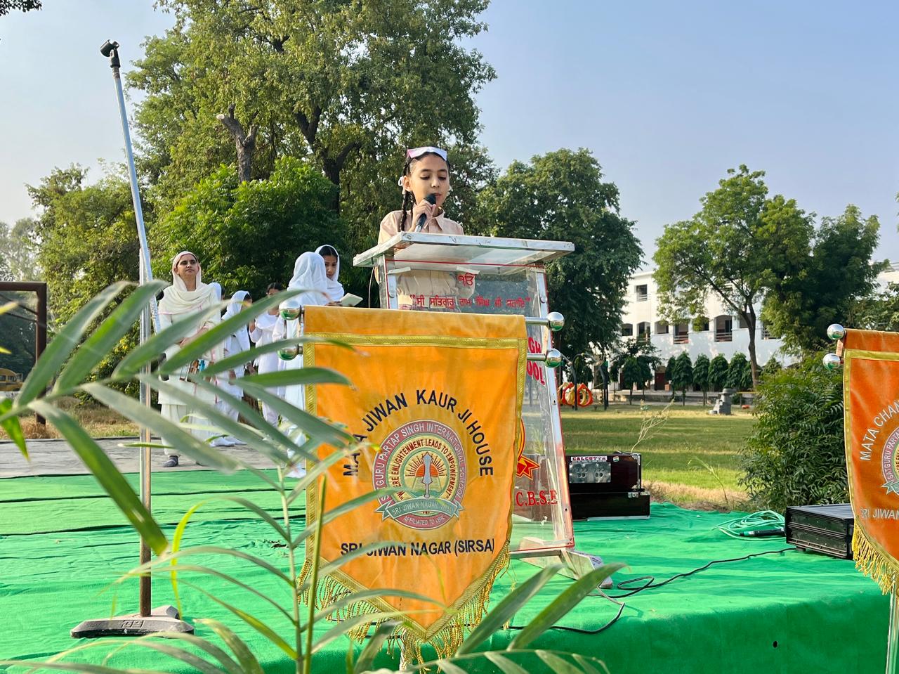 Special assembly held on the occasion of Parkash Purab of Sri Satguru Jagjit Singh Ji and Guru Nanak Dev Ji.