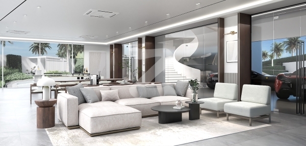 interior (render) ห้องนั่งเล่นและรับแขก