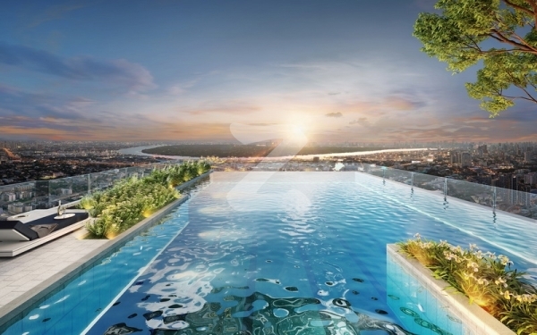 facilities (render) The Aqua สระว่ายน้ำระบบเกลือพร้อมจากุซซี่ วิวบางกะเจ้า 180 องศา