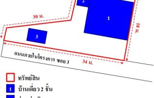 ทรัพย์ธนาคารโดย บริษัท บริหารสินทรัพย์สุขุมวิท จำกัด บ้านเดี่ยว ตั้งสุขวิลล่า 