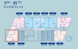 ด่วน! ⭐ ขายดาวน์ (ขายเอง) คอนโด Skyrise ห้องมุม 2 Bed 45.27 ตึก D ชั้น 17 No.1702 : เจ้าของขายดาวน์เอง (งดรับนายหน้า)