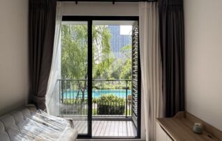 1 Bedroom for Rent/ BTS Bearing/ Pool & garden view. 1 ห้องนอน บีทีเอสแบริ่ง วิวสระและสวนสวยมากกก : เจ้าของให้เช่าเอง