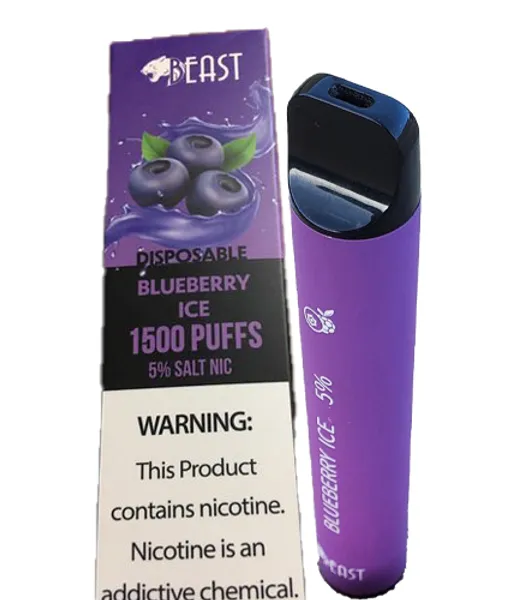 Beast Vape blueberry ice 1500 Puffs at Drinks Zone