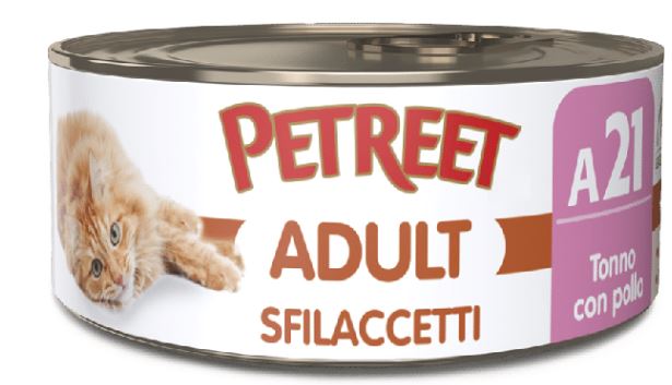 PETREET A21 TONNO ROSA SFILACCETTI DI POLLO