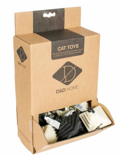 FELT CAT TOY LENNOX MIXED COLOURS