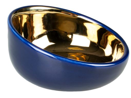 DUVO+ FEEDING BOWL STONE OBLIQ GOLD SMAL