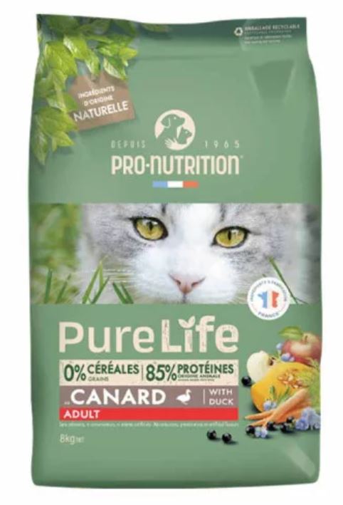 PURELIFE ADULT CAT 8KG - DUCK