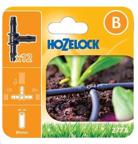HOZELOCK T-PIECE 4MM 12PCS