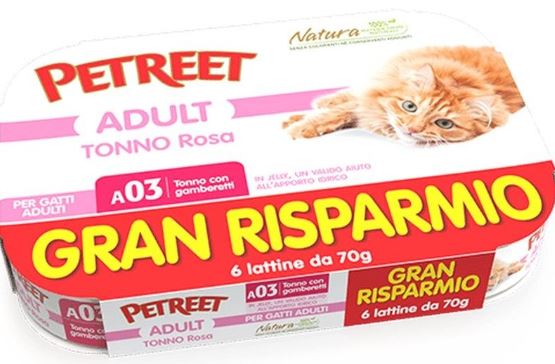 PETREET A03 GAMBERETTI 6X70G VALUE PACK