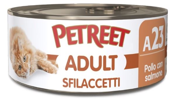 PETREET A23 SFILACCETTI DI POLLO & SALMONE 70GR