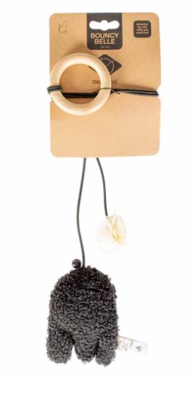 BOUNCY CAT TOY BELLE M/COLOUR