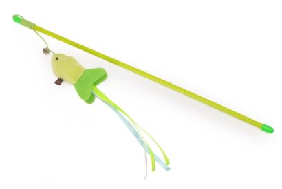 AG0381 - CAT TOY - PLASTIC ROD W/FISHES