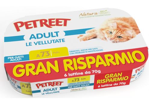 PETREET VE04 POLLO 6X70GR VALUE PACK