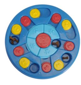 AD604 ROUND PUZZLE INTERACTIVE DOG TOY