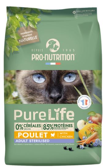 PURELIFE STERILISED CAT 8KG - CHICKEN