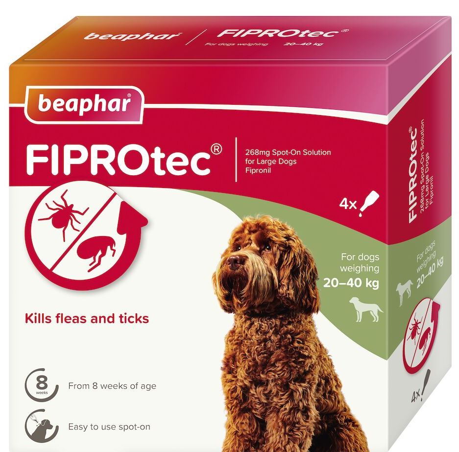 BEAPHAR FIPROTEC DOG L 4 PIPETTES