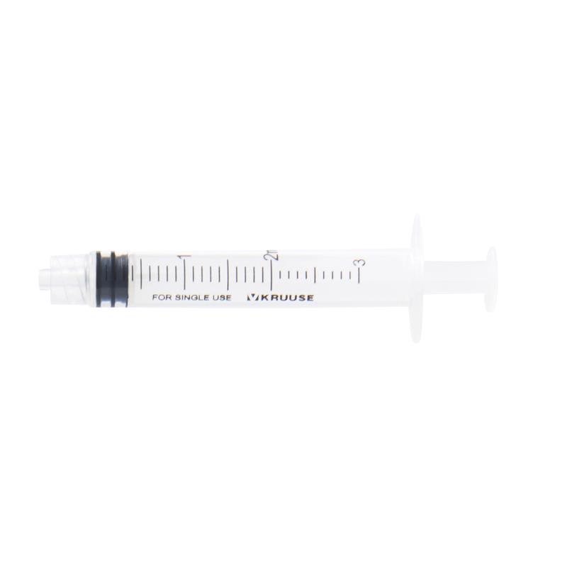 KRUUSE DISP. SYRINGE 3P LL 2ML 100PCS