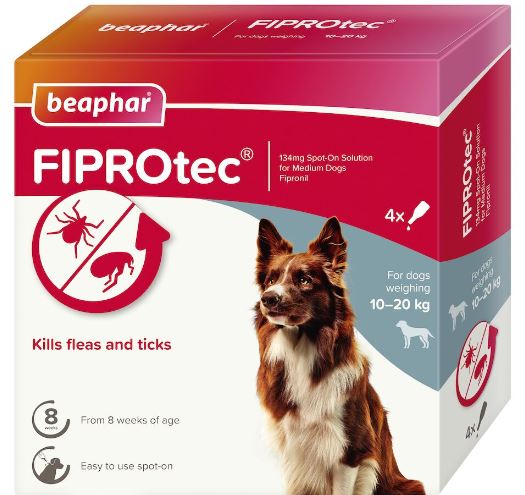 BEAPHAR FIPROTEC DOG M 4 PIPETTES