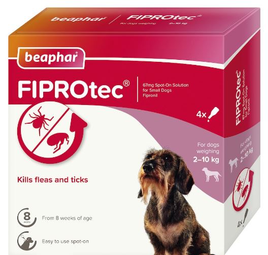 BEAPHAR FIPROTEC DOG SMALL 4 PIPETTES