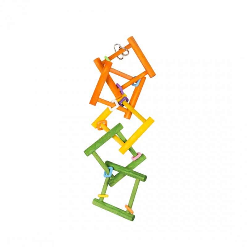 DUVO COLOURFUL WOODEN BIRD LADDER