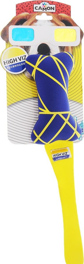 AH503/B DOG TOY HI.VIZ. W/TONG