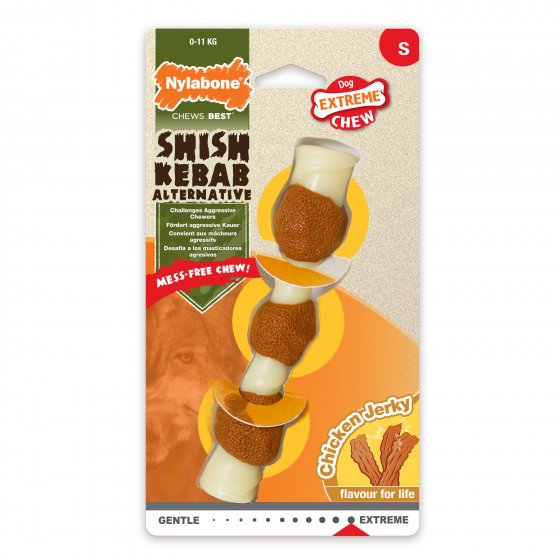 NYLABONE EXTREME CHEW SHISH KEBAB CHICKEN SMALL