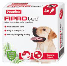 BEAPHAR FIPROTEC DOG L 4 PIPETTES