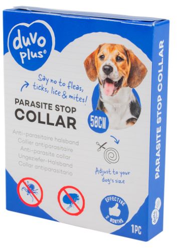 DUVO+ PARASITE STOP COLLAR DOG 60CM