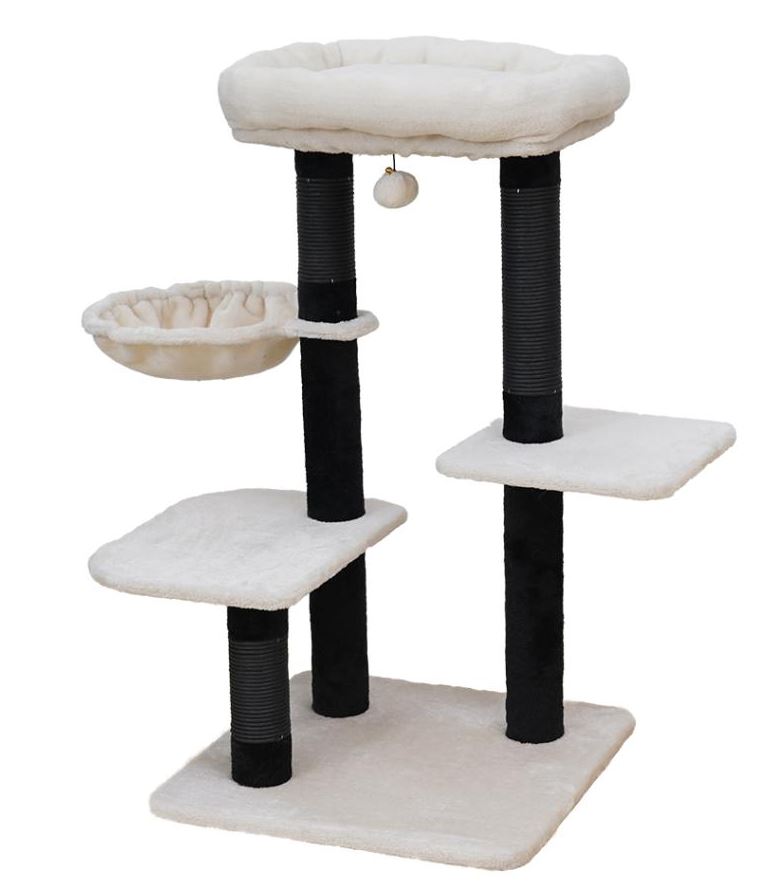 DORA SCRATCHING POST WHITE 48X48X85CM