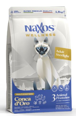NAXOS STERILIGHT CAT CONCA 1.5KG