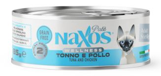 NAXOS CAT ADULT S/LIGHT TUNA/CHICKEN 85G