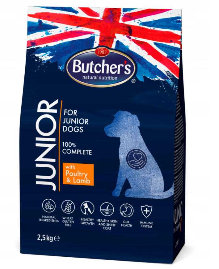 BUTCHER'S JUNIOR POULTRY and LAMB 2.5KG