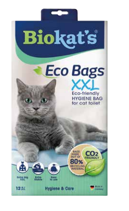 BIOKAT'S ECO BAGS XXL F/LITTER TRAY 12 PCS