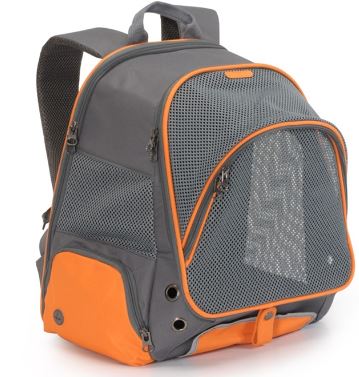 CA663 BACKPACK GREY/ORANGE 34X22X42CM