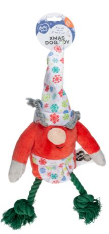 DUVO+ XMAS PLUSH LEPRACHAUN GIRL ROPELEG