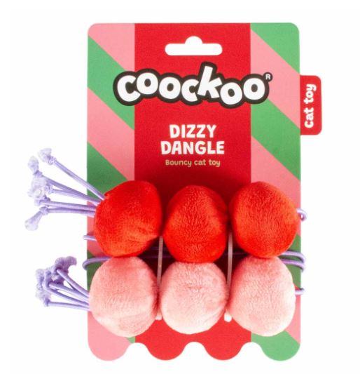 EBI COOCKOO DIZZY DANGLE RED/PINK
