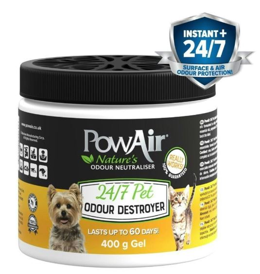 POWAIR PET 24/7 GEL ODOUR DESTROYER 400G