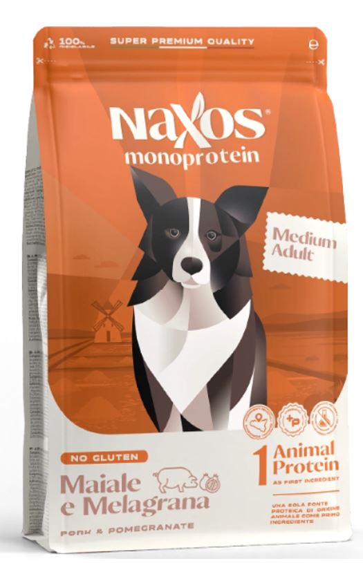 NAXOS MEDIUM ADULT PORK&POMEGRANATE 12KG