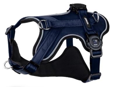 MEMOPET DARK BLUE H-HARNESS XS 1.2CM