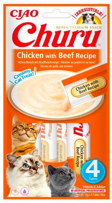 CHURU 111 CHICKEN/BEEF RECIPE X 4POUCHES