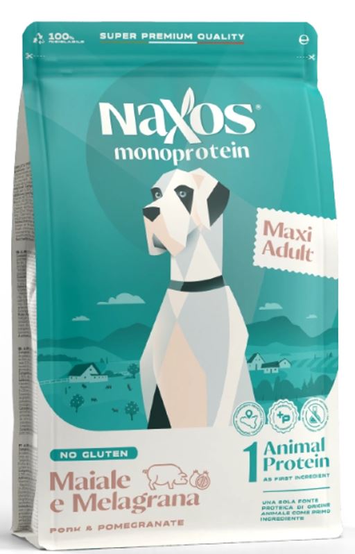 NAXOS MAXI ADULT PORK & POMEGRANATE 12KG