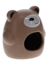 DUVO+ SMALL ANIMAL HOUSE STONE BEAR BRWN