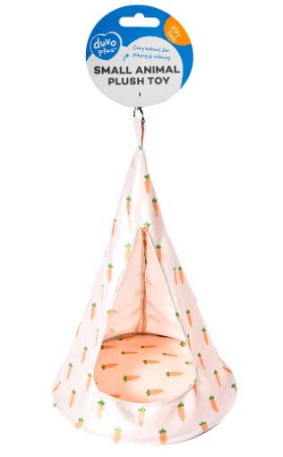 DUVO+ CARROT HANGING TIPI PLUSH BED