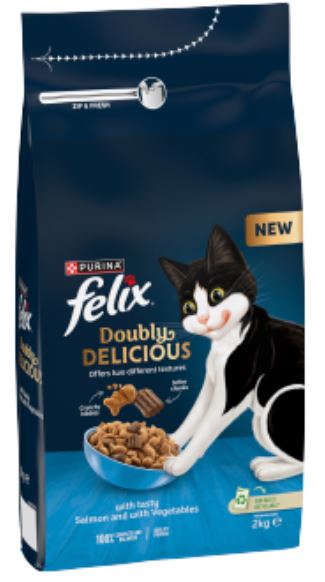 FELIX  DOUBLY DELICIOUS DRY X 2KG