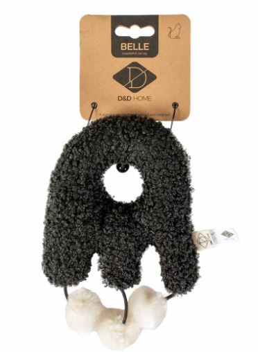 KICKING CUSHION BELLE W/CRACKLE FOIL BLK